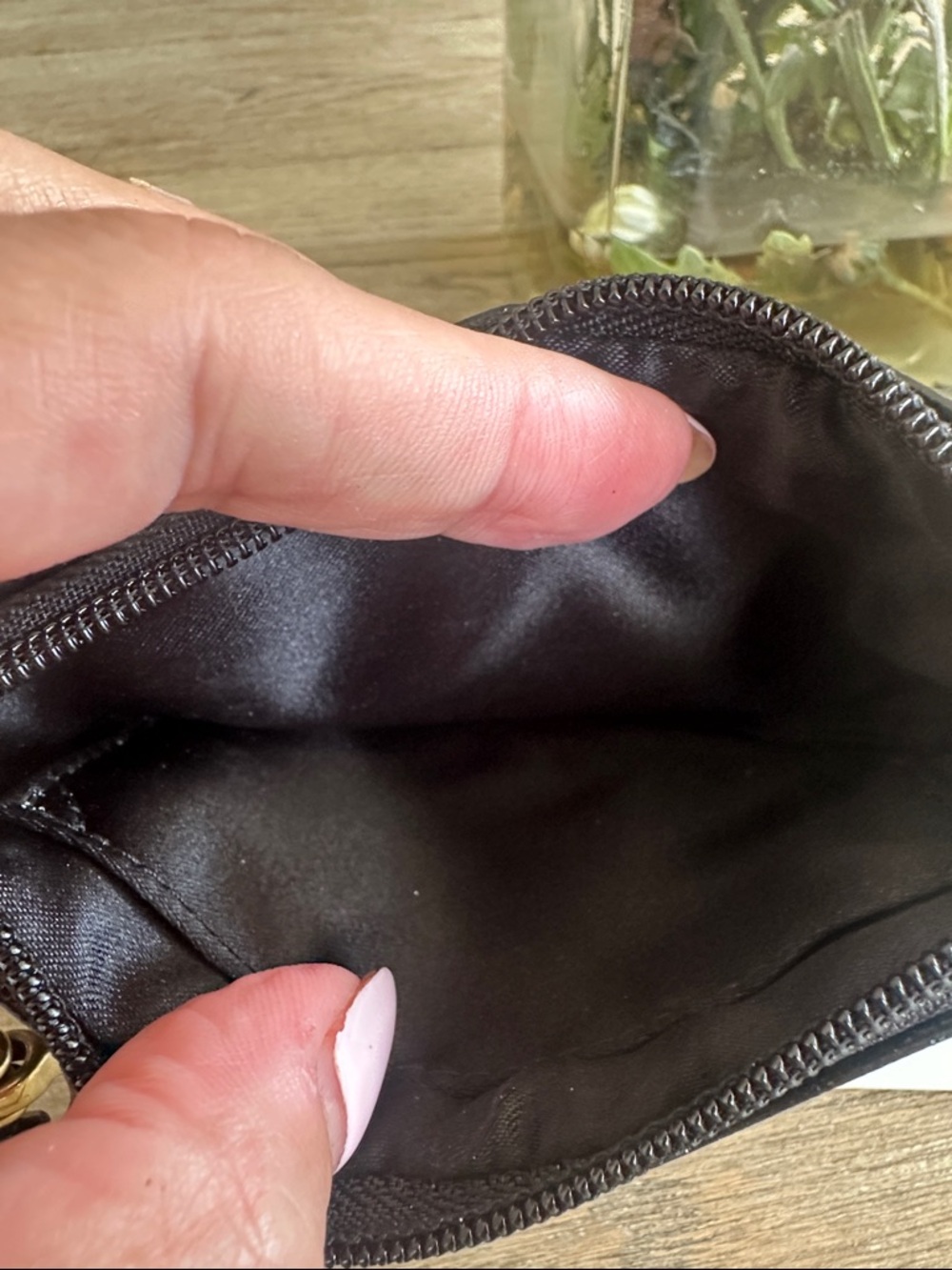 Coach Poppy Black Leather Wristlet NWT - Picture 4 of 4